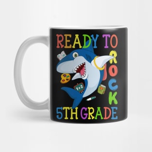 Dabbing 5th Grade Shark Back To School Mug